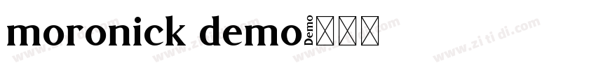 moronick demo字体转换 moronick demo字体转换